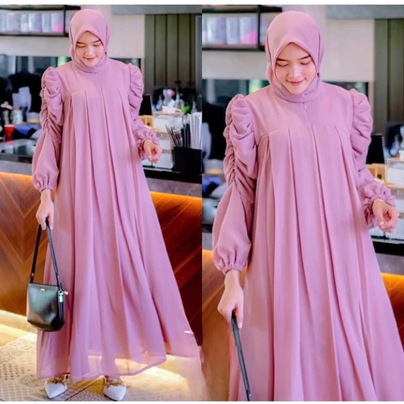 Gsmia Mewah Gamis Wanita Trend Gamis Wanita Muslimah Jumbp Dress Gamis Lebara 2026 Ghames Terbaru 20