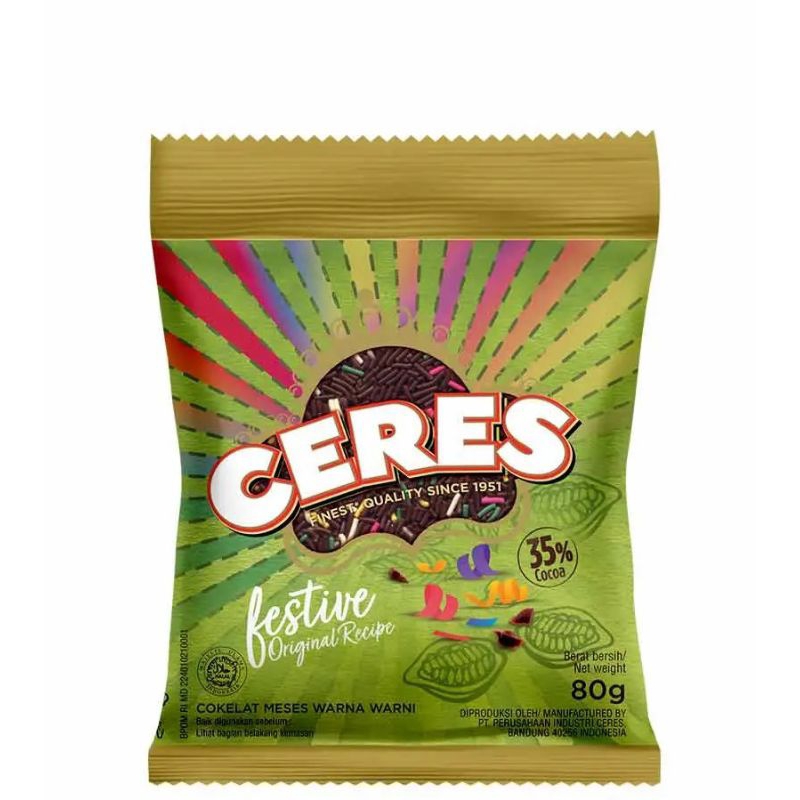 

Ceres Hagelslag Rice Choco Festive 80G