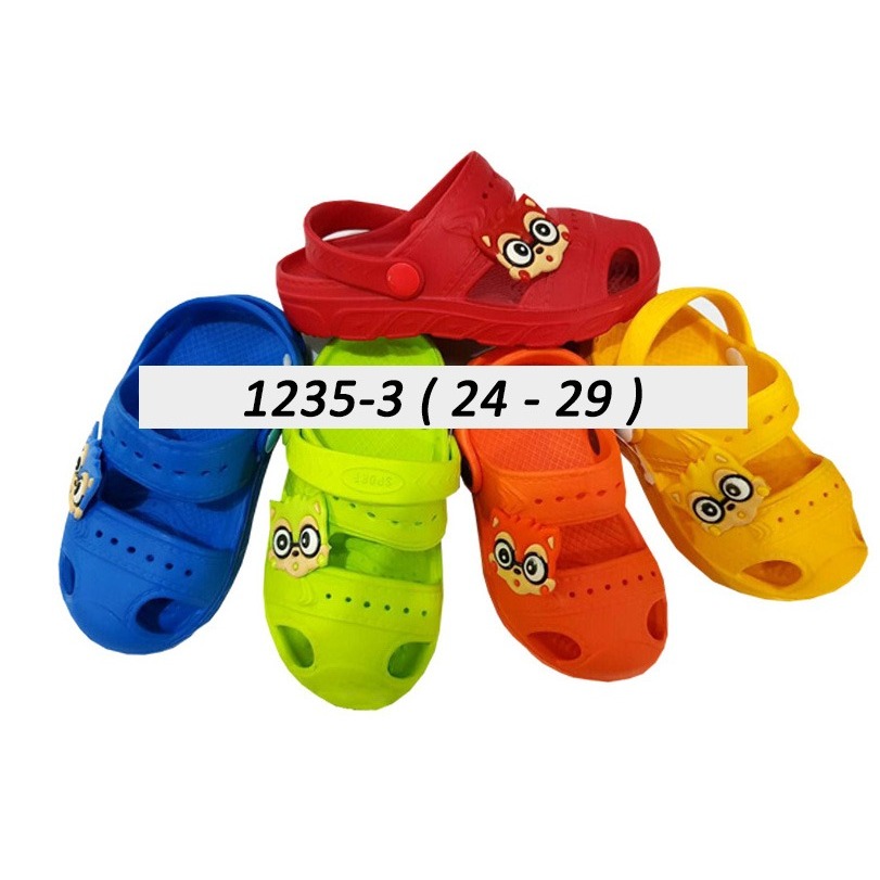 Sandal Anak Kucing Cewek Cowok Lucu Trendy 1235-3 (24 - 29)