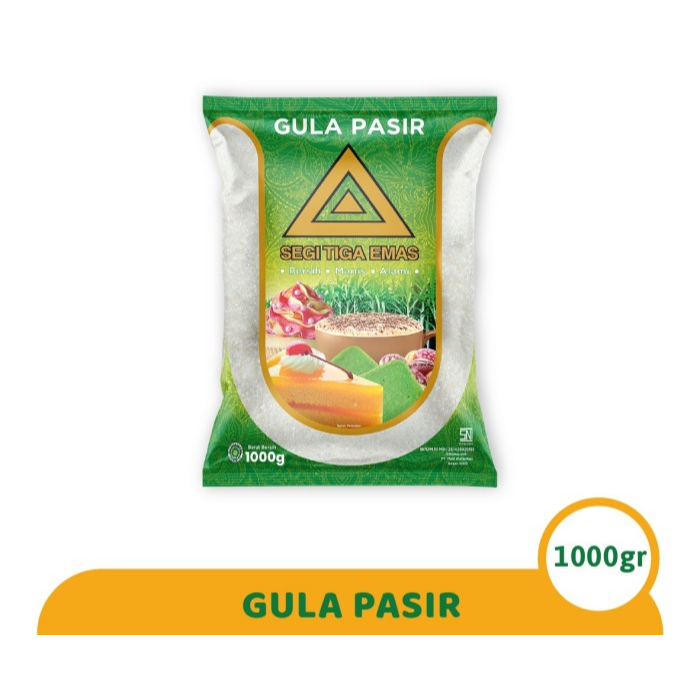 

Gula Pasir Segi Tiga Emas 1 Kg