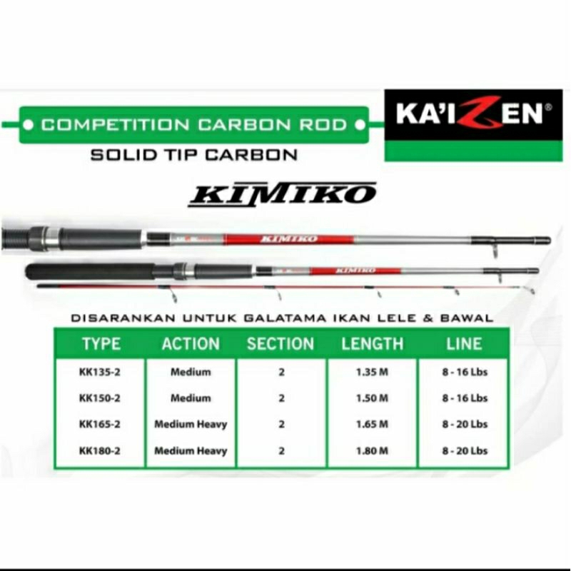 Joran Sambung 2 Kaizen Kimiko 180 8-20lbs