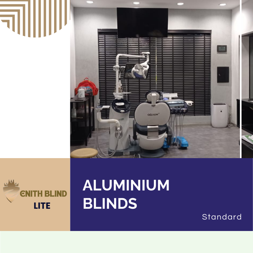 Zenith (Lite) Aluminium Blinds - Standard - Tirai Jendela Gulung