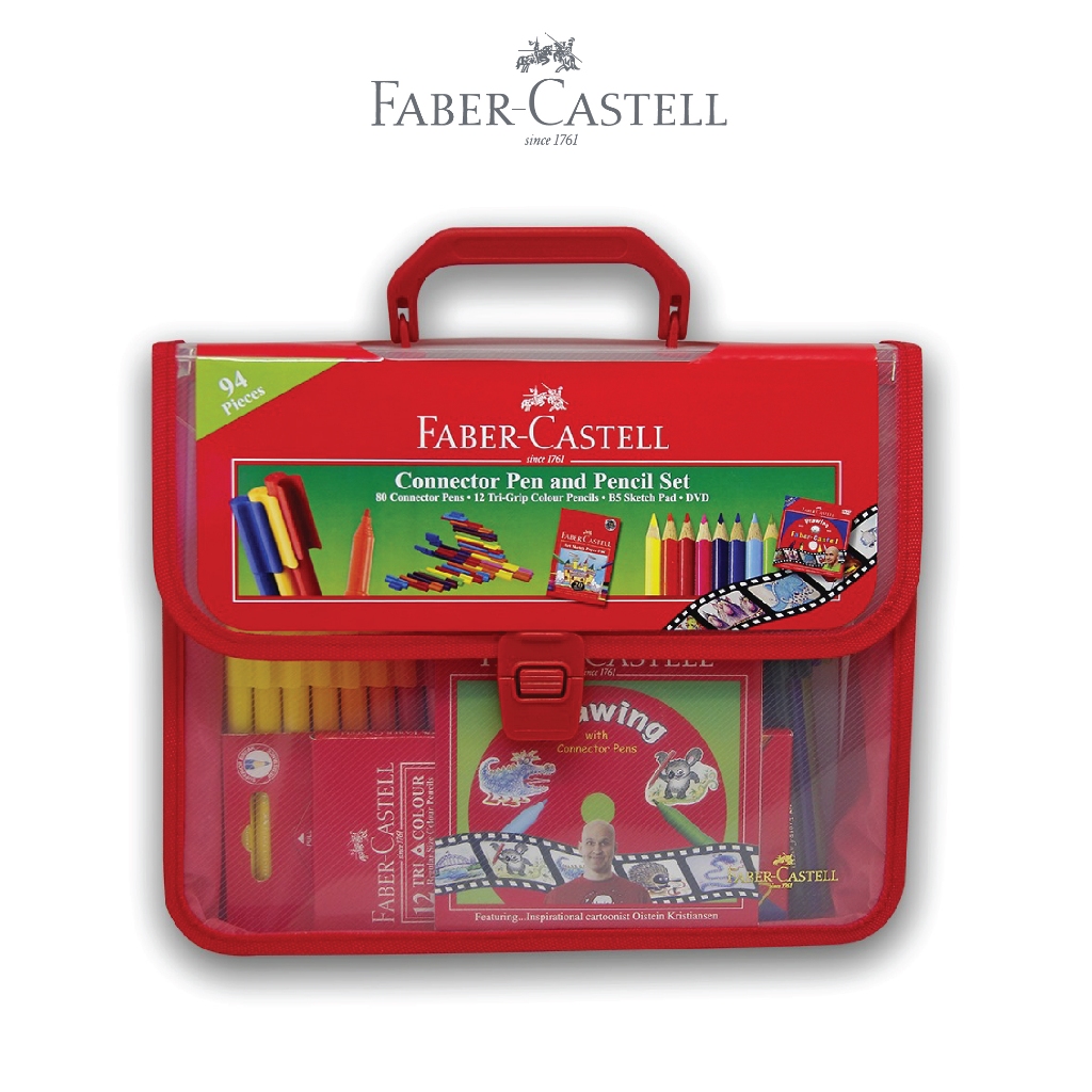 Faber-Castell Paket Mewarnai Spidol Pensil Warna Buku Mewarnai Lengkap