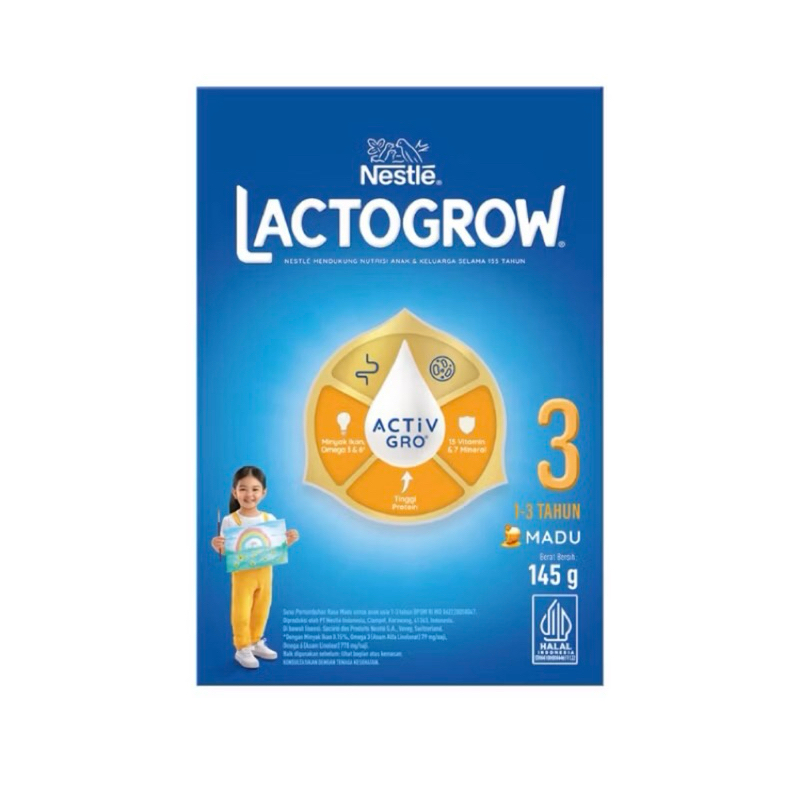 

Lactogrow 3 145gr Madu