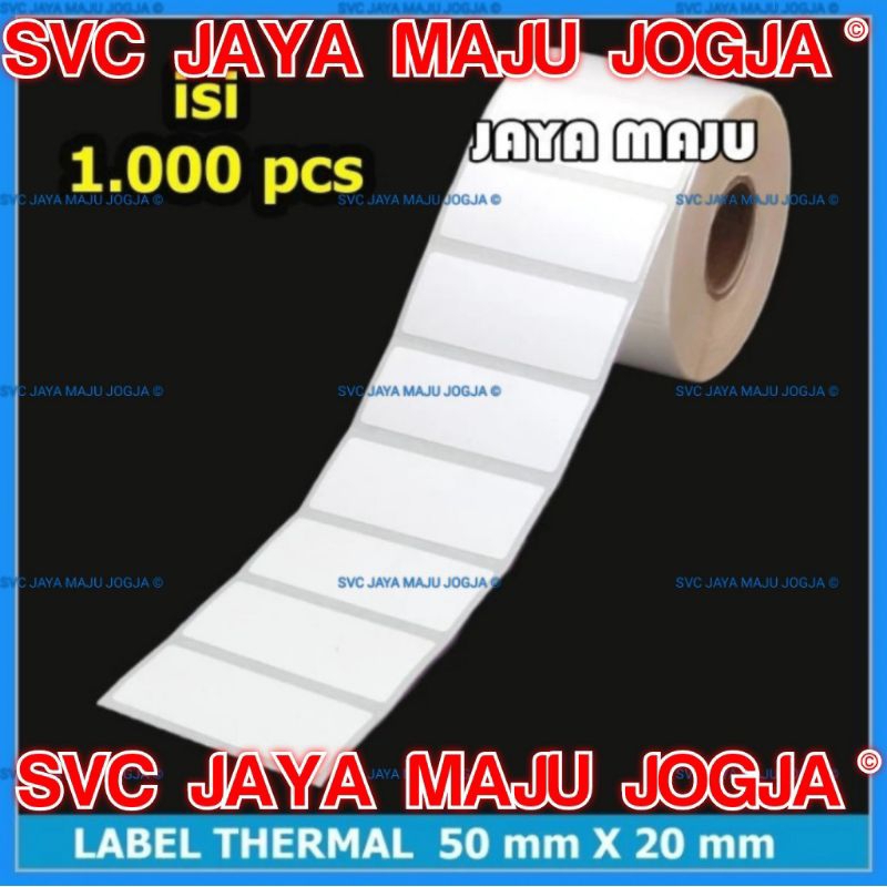 

PROMO KERTAS THERMAL BARCODE 5x2 cm 5 x 2 cm 50x20 50 x 20 - 1 BARIS - ISI 1000 || LABEL TIDAK PAKAI RIBBON BARCODE DIRECT THERMAL || 50 X 20 THERMAL TOP COAT - 1 LINE - FACE OUT - ISI 1.000 PCS || 50X20 SUPERMARKET SWALAYAN TOKO OLEH-OLEH