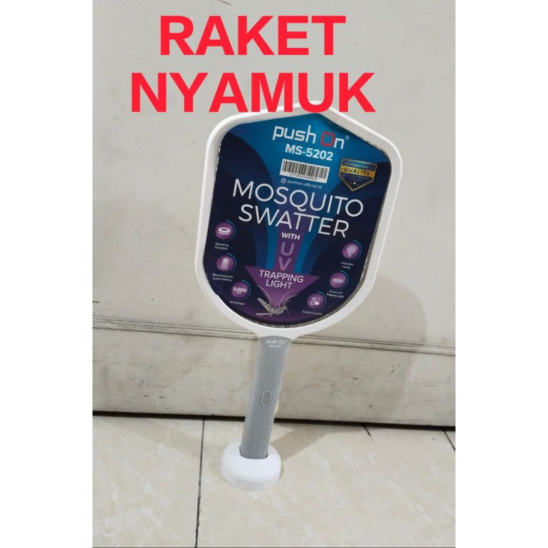 RAKET Nyamuk cas TRAPPING LIGHT PUSH ON MS 5202