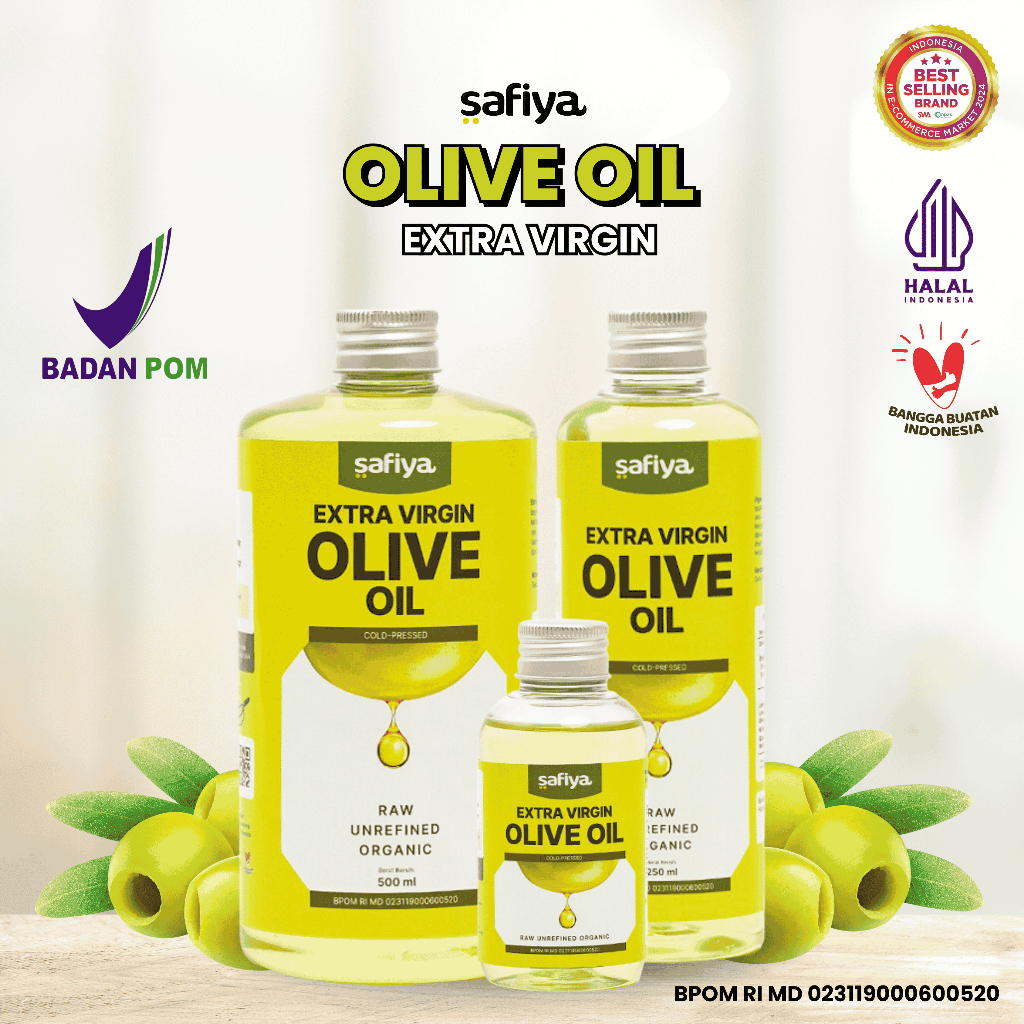 

Safiya Minyak Zaitun 500 ML Extra Virgin Olive Oil Murni Organik