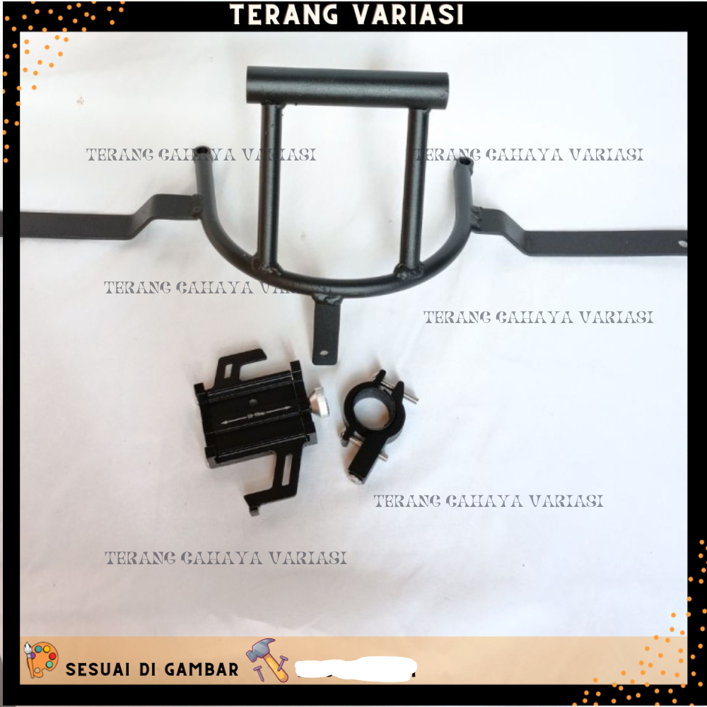 PAKET HOLDER HP YAMAHA NMAX PEGANGAN DUDUKAN HANDPHONE BRACKET SEPEDA MOTOR ALUMUNIUM V2 DUDUKAN HAN