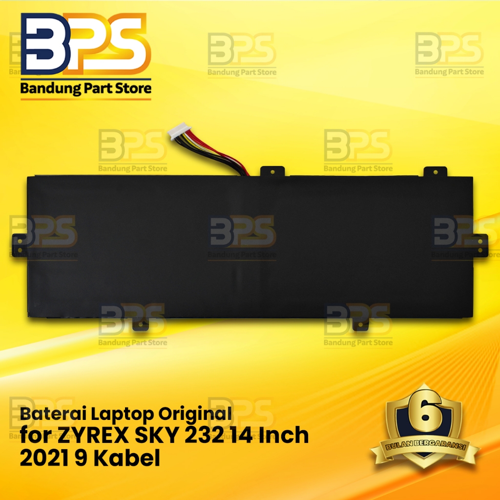 Baterai Laptop Original Zyrex SKY 232 2021 9 Kabel