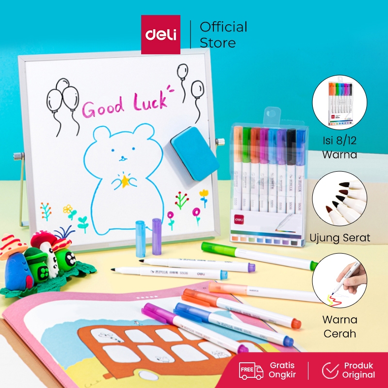 

Deli spidol isi 8/12 warna graffiti untuk papan tulis, hasil gambar mudah dihapus S504 S506