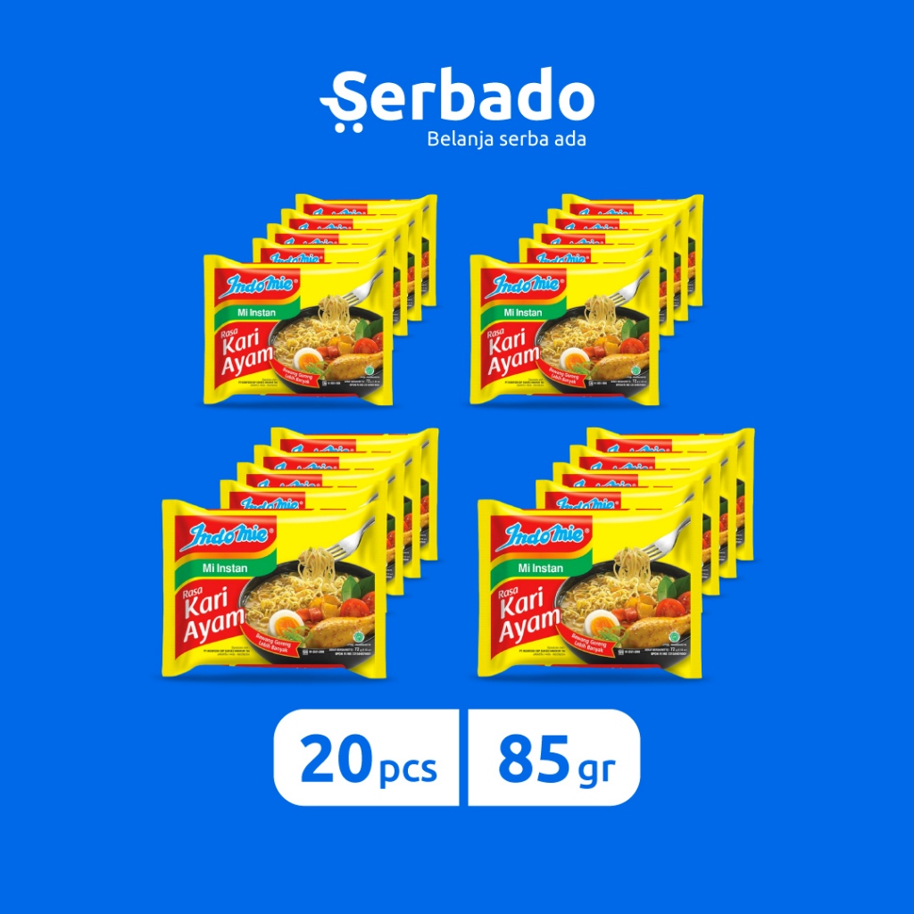 

Indomie Kuah Kari Ayam 72gr (Isi 20 pcs)