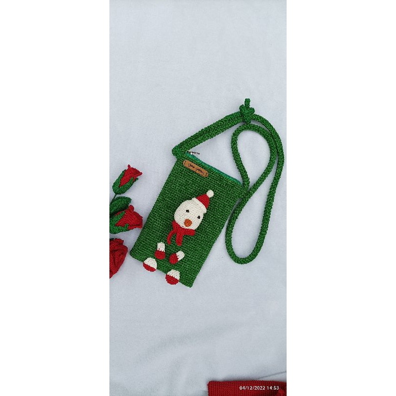 tas hp rajut karakter