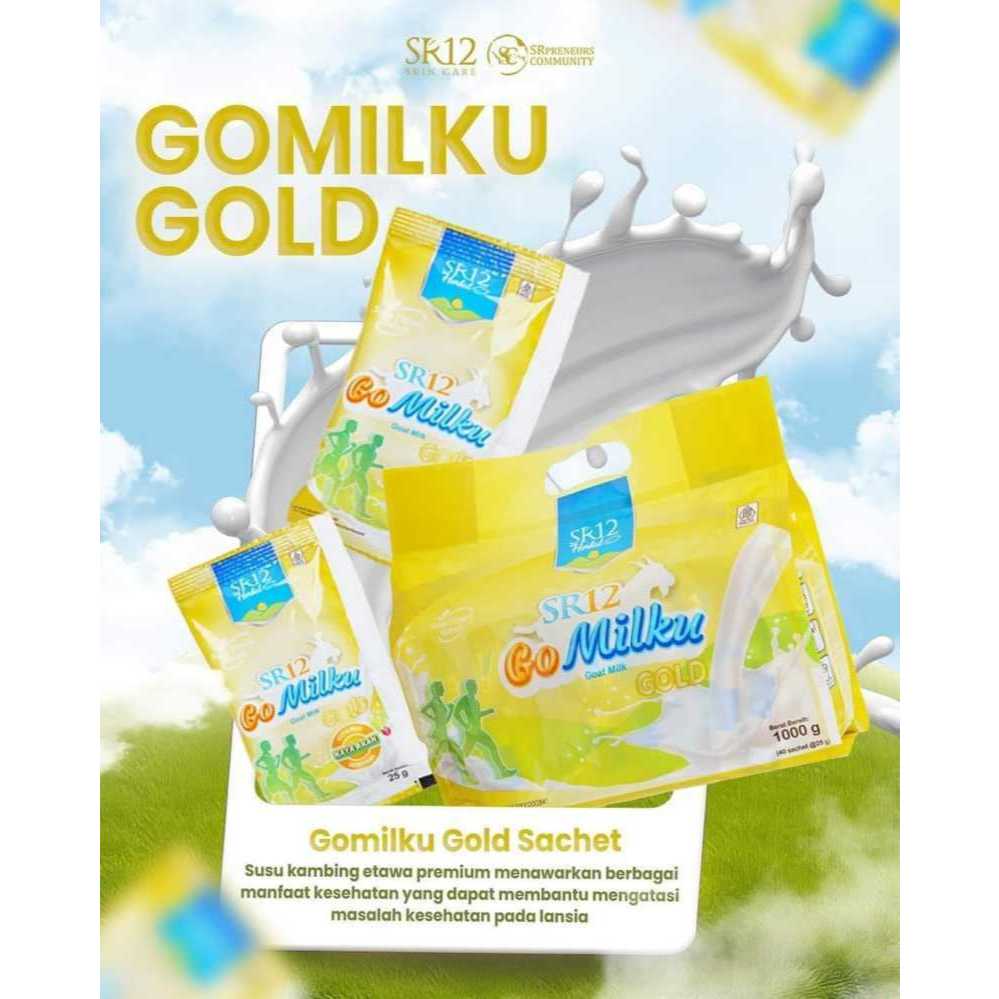 

SR12 GoMilku Gold Sachet per Renteng & Pouch Susu Kambing Etawa / Rendah Lemak Tinggi Kalsium