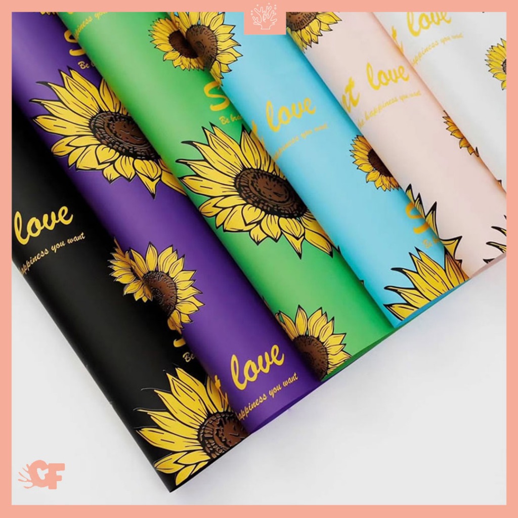 

Kertas Buket Bunga Sunflower Flower Wrapping Paper Cellophane KB6178