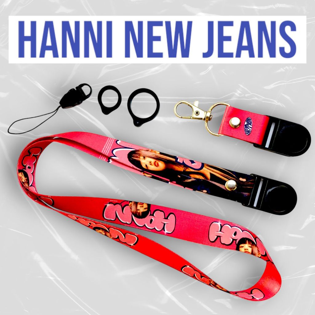 

HANNI NEW JEANS LANYARD GANTUNGAN HANDPHONE UKURAN 2CM