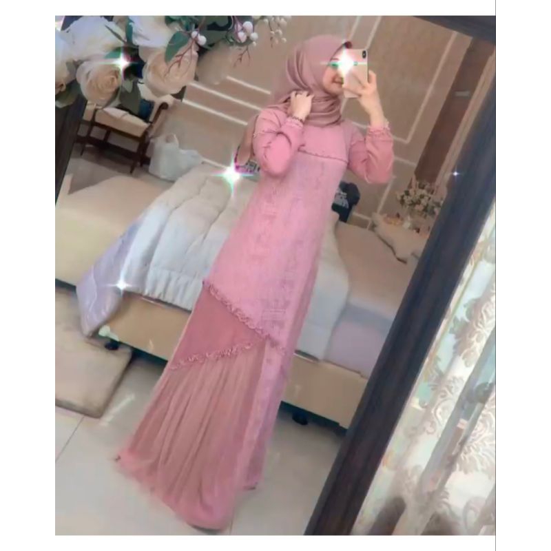 NARIMAN BRUKAT DRESS ORIGINAL KALEELA  /  GAMIS NARIMAN BROCADE by KALEELA ID /  GAMIS DRESS NARIMAN
