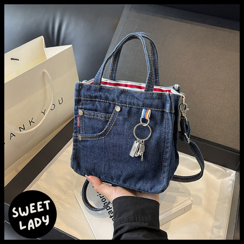 SWEETLADY Tas Fashion Wanita Sling Bag Denim Tas Selempang Model Celana Levis TFW 02