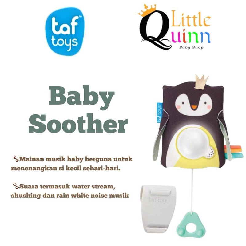 TAF TOYS Prince the Penguin Baby Soother - Soother Mainan Anak