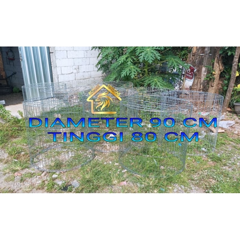 GALVANIS KANDANG AYAM D.90×T.80 LINGKARAN BULAT