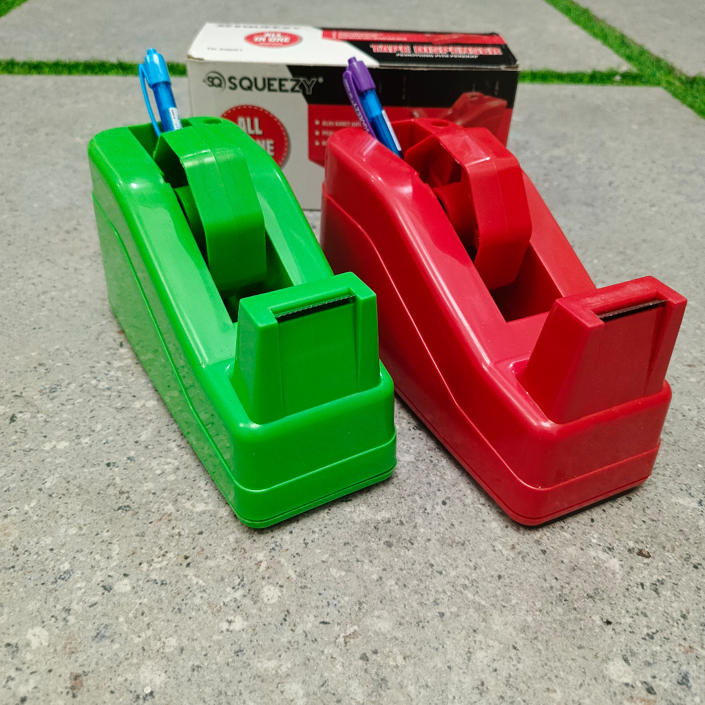 

Tape Dispenser Tape Cutter Squeezy / Pemotong Solatip Perekat TD-SQ601 JUMBO