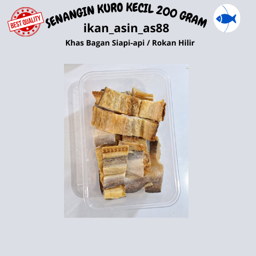 

IKAN ASIN SENANGIN KURO KECIL/IKAN SENANGIN KURO KECIL 200 GRAM