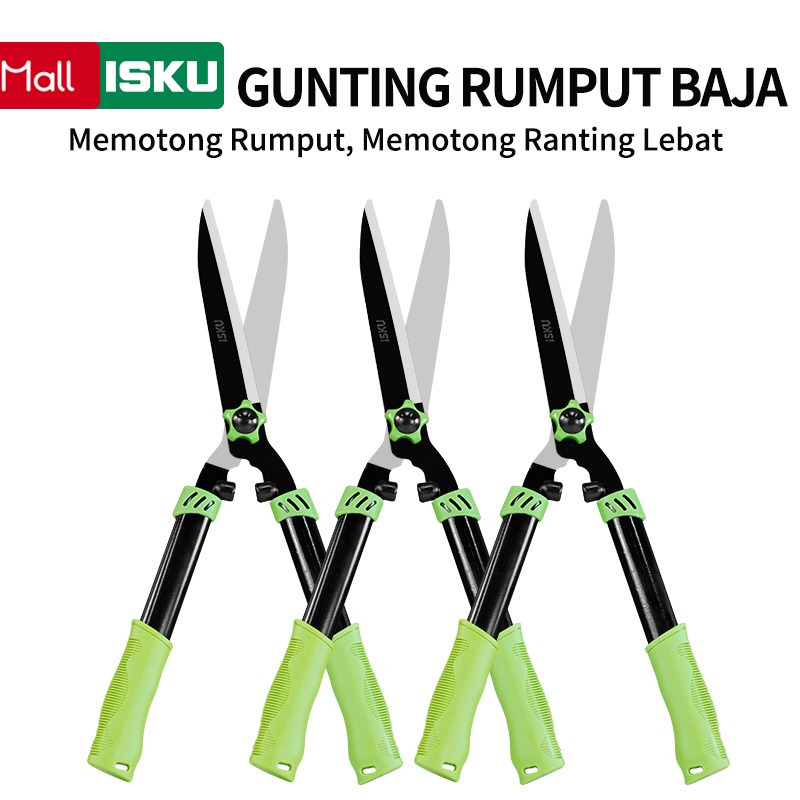 ISKU Gunting Rumput Taman Gunting tanaman gunting pangkas daun rumput dahan ranting