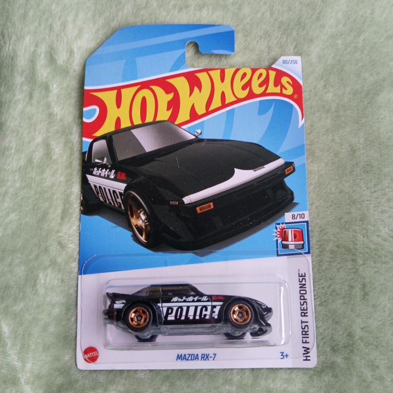 Hot Wheels Mazda RX-7 Police Hitam