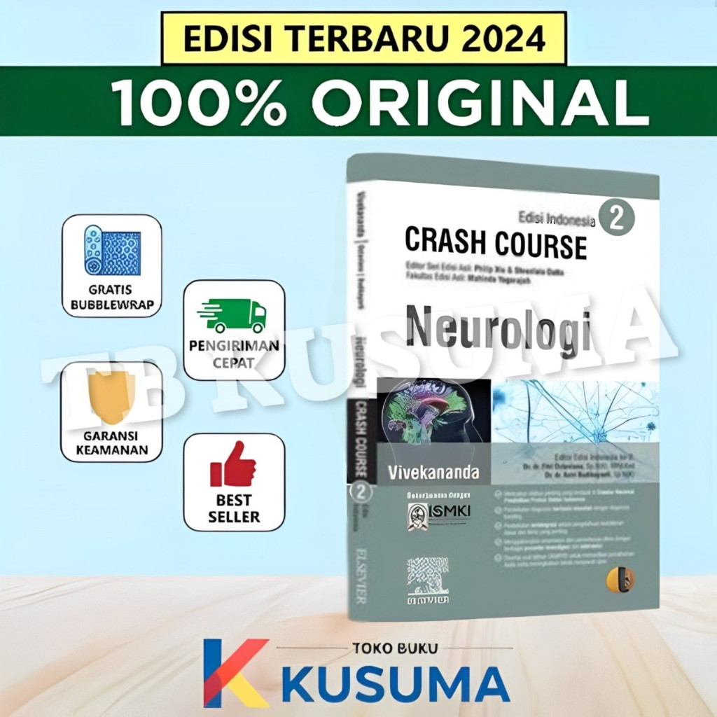 CRASH COURSE NEUROLOGI EDISI 2 TERBARU - ORIGINAL - YOGARAJAH