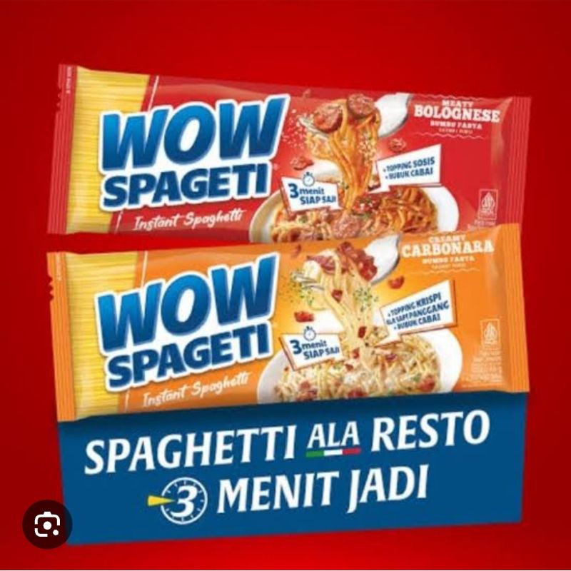 

wow spaghetti instan carbonara dan bolognese