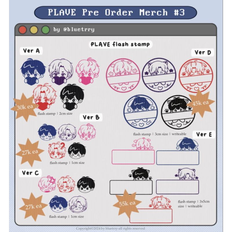 

PLAVE Mood stamp