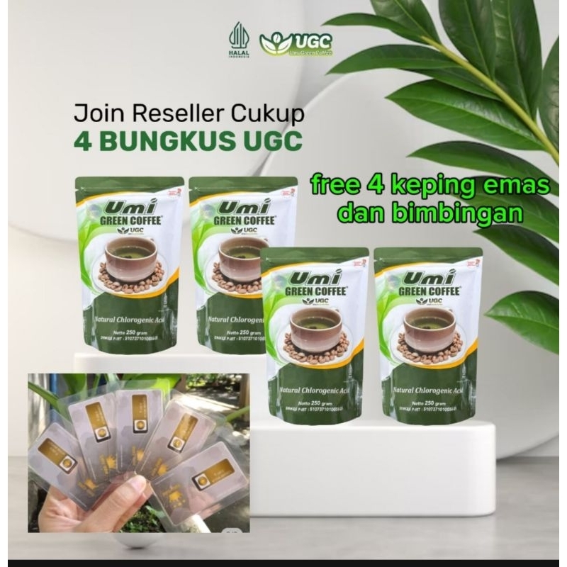 

paket usaha umi green coffee 4pouch