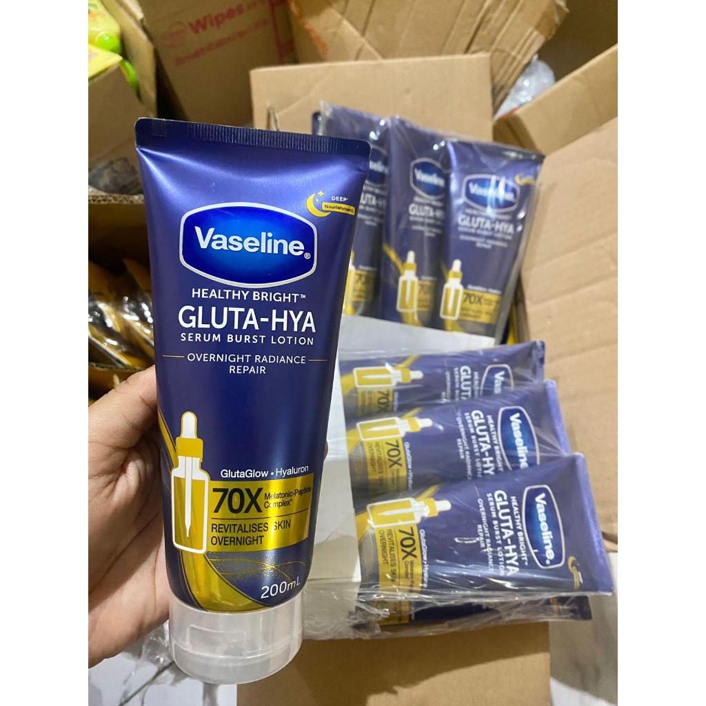 vaseline healthy bright gluta hya over night radiance repair