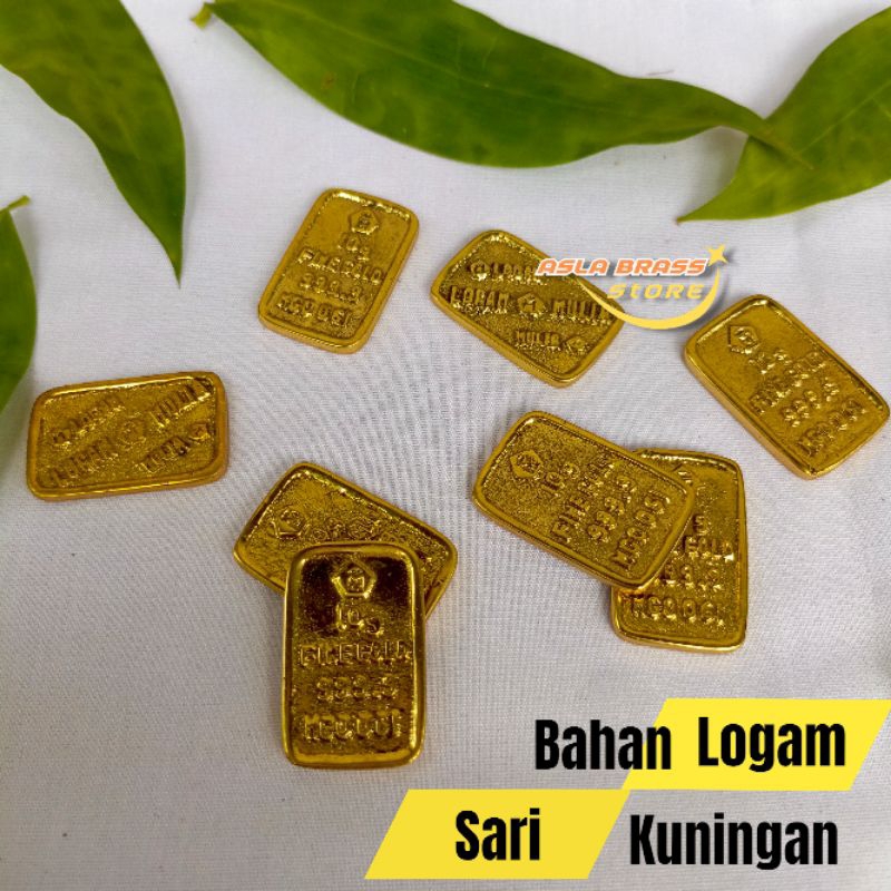 Diescas Fine Gold 999.9 Miniatur Logam Mulia Replika Emas Batangan 10 Gram