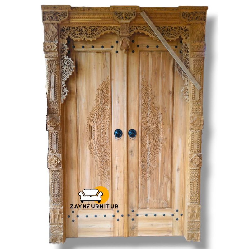 Pintu Ukir Gebyok 170x230 Kayu Jati Tua Jepara