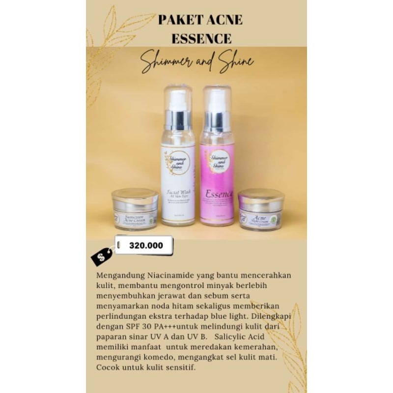 Paket Acne Essence Shimmer and Shine