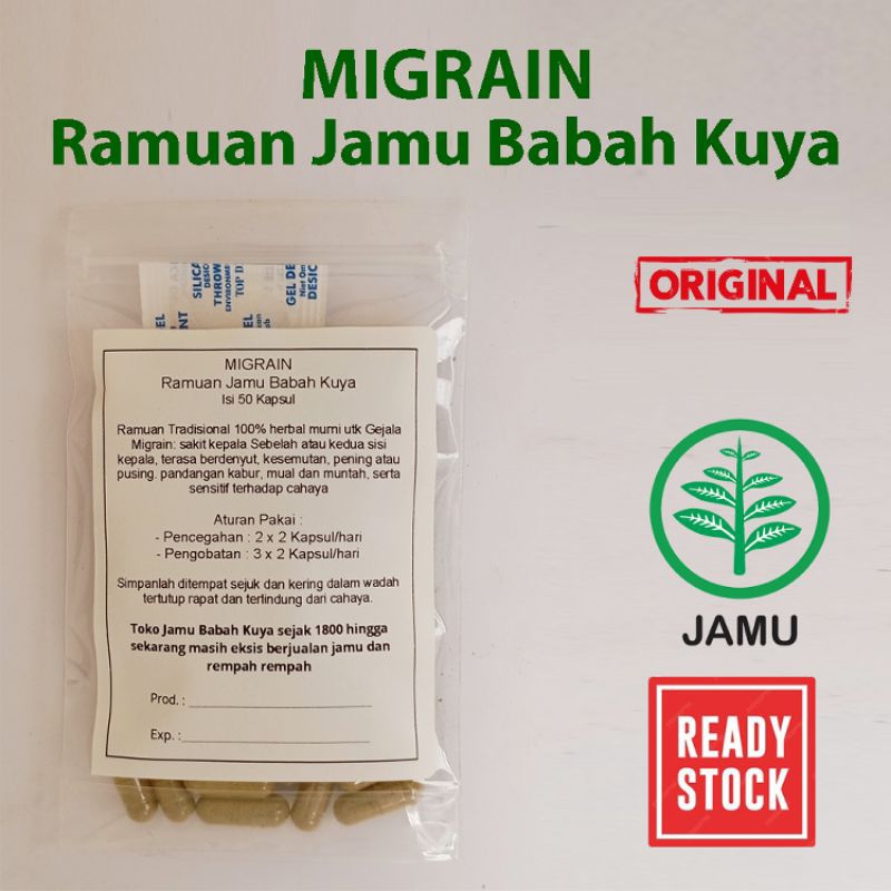 Migrain Ramuan Jamu Toko Babah Kuya