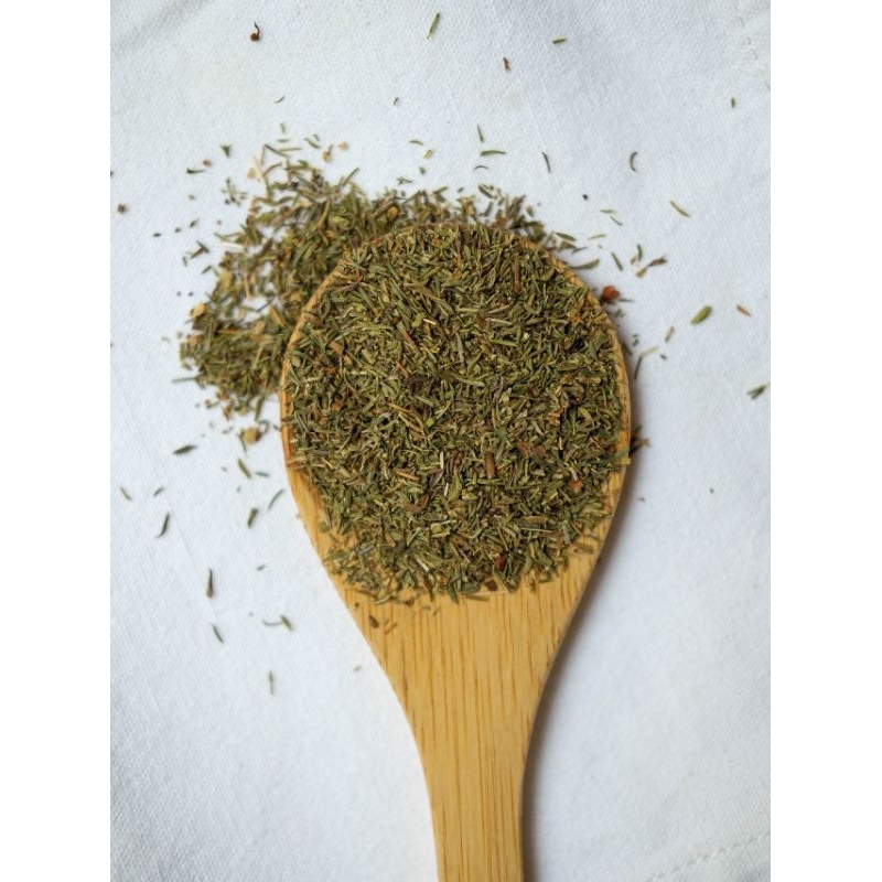 

Thyme dry / dried thyme leaves / daun thyme kering / daun timi / bumbu rempah