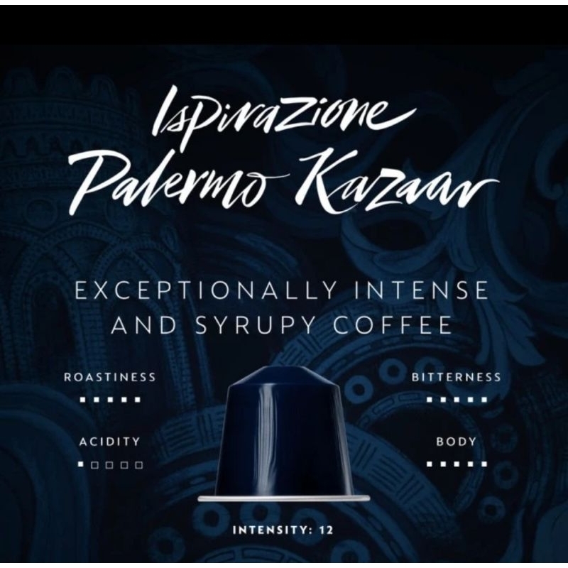 

Nespresso Coffee Capsule Inspirazione Palermo Kazar (5.capsule)