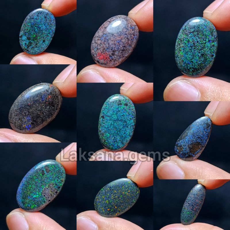BATU ANDAMOOKA OPAL AUSTRALIA NATURAL / LOSSTUNE ANDAMOOKA JARONG SUPER NYALA / BATU ANDAMOOKA OPAL