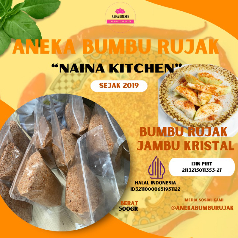 

Bumbu Rujak Kristal Pedas Biasa 1Kg