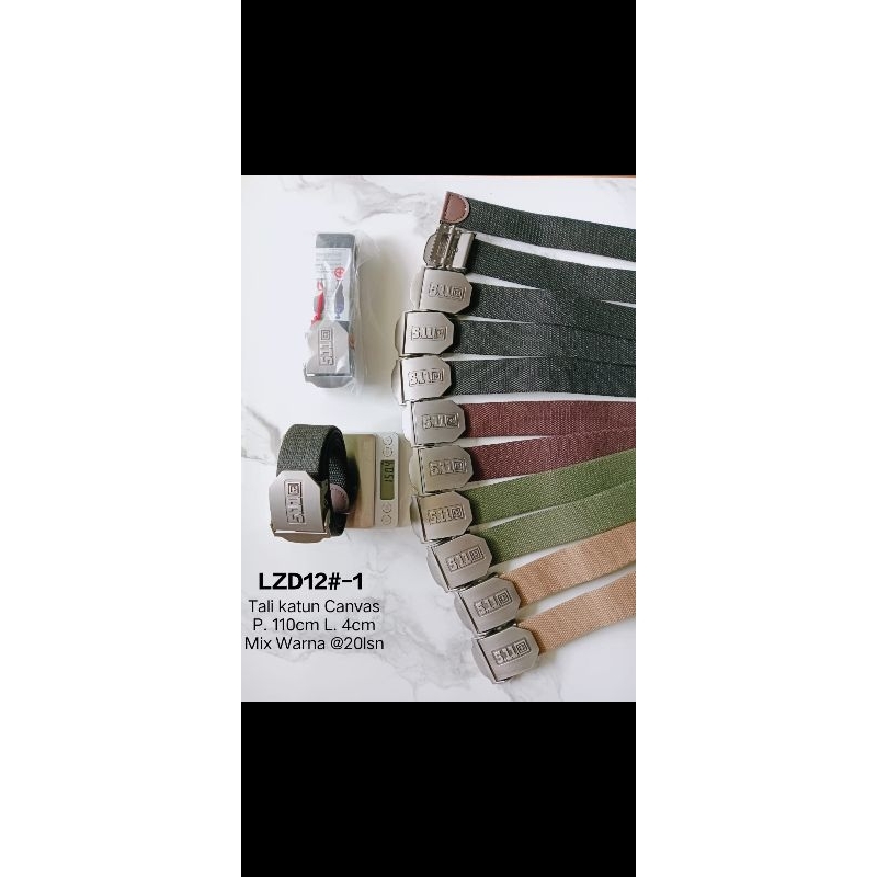 Tali Pinggang Kain Tactical Original Ikat Pinggang Kain Sabuk Pinggang Kain Katun