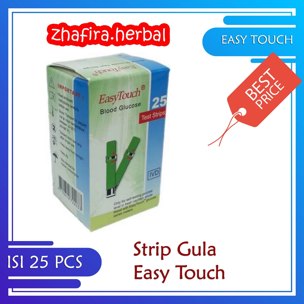 Strip Gula Darah EasyTouch/Strip Easy Touch Gula Darah / Strip Glucose Easy Touch isi 25