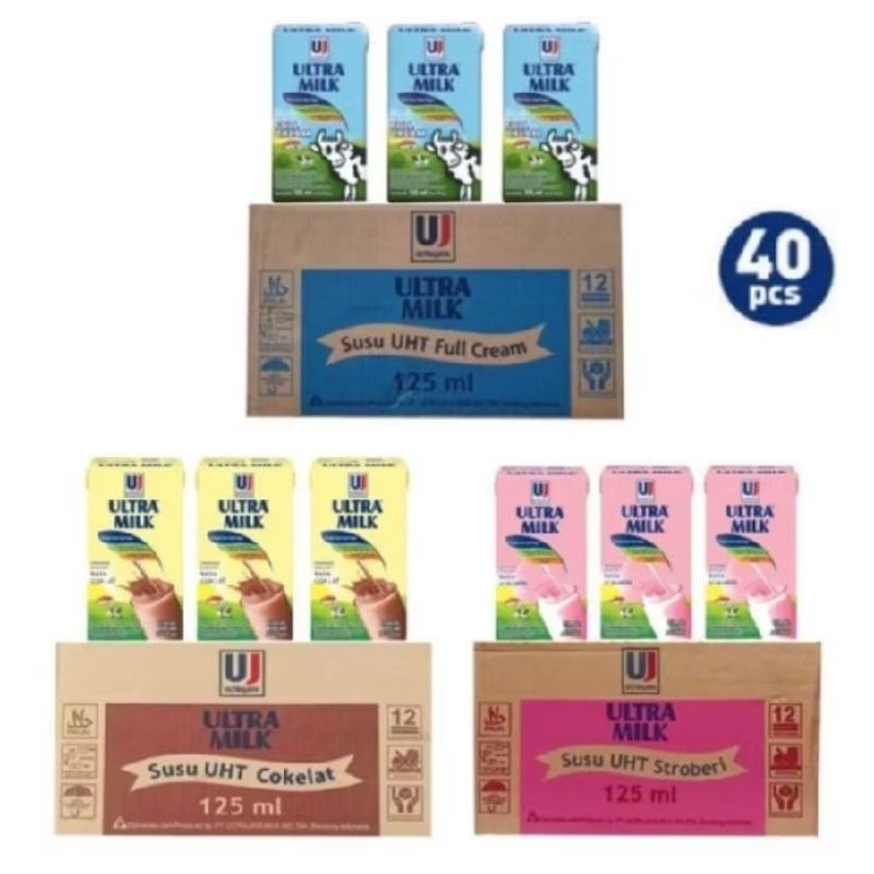 

Susu UHT Ultramilk Mini 125 ml isi 40 Pcs Per Karton