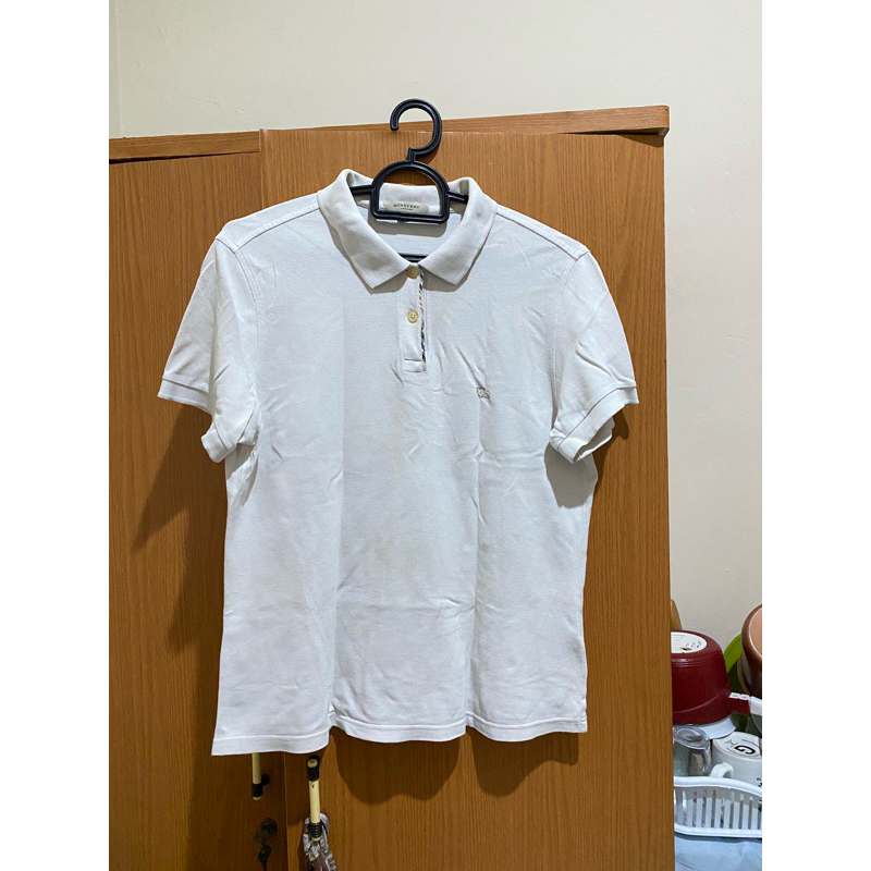 PRELOVED | BURBERRY | WHITE POLO