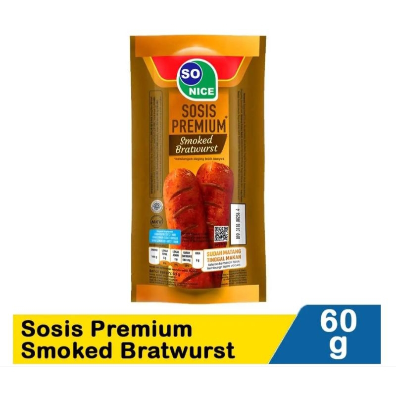 

So Nice Sosis Siap makan Smoked Bratwurst