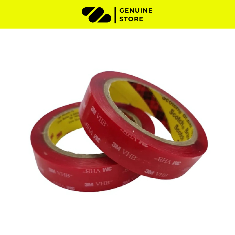 

Double Tape 3M VHB Bening Transparan 24 MM x 4.5 M Tebal 0.5 MM Automotive