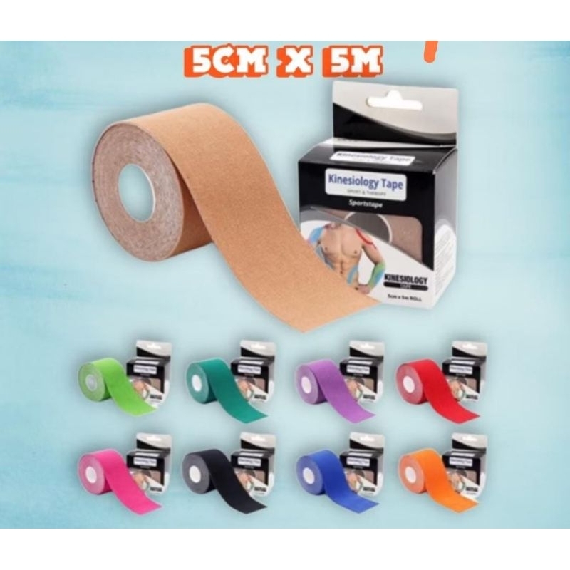 Kinesiology Tape Tepping otot 5cm x 5cm pelindung otot pria Wanita