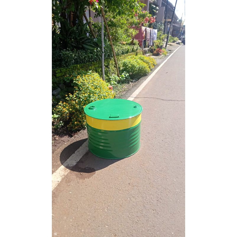 tong sampah besi 100 liter/tempat sampah besi/tempat sampah/ tempat bakar sampah