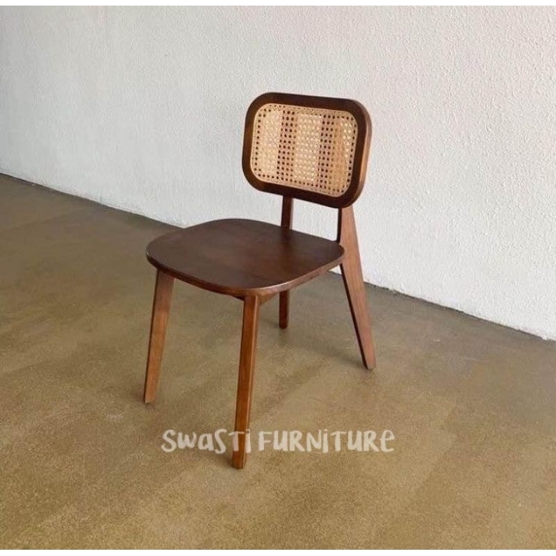 Swasti Furniture - Kursi Cafe Rotan Robot / Kursi Rotan Jati / Kursi Rotan Kotak / Kursi Cafe Aestet