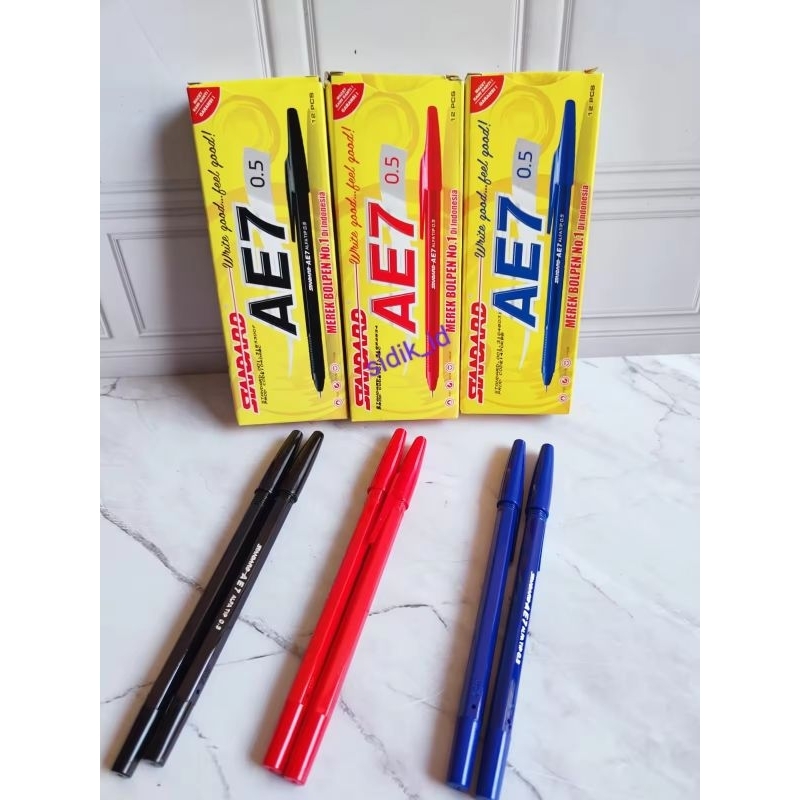 

1 PACK 12 PCS PULPEN AE7 0.5 PULPEN STANDARD